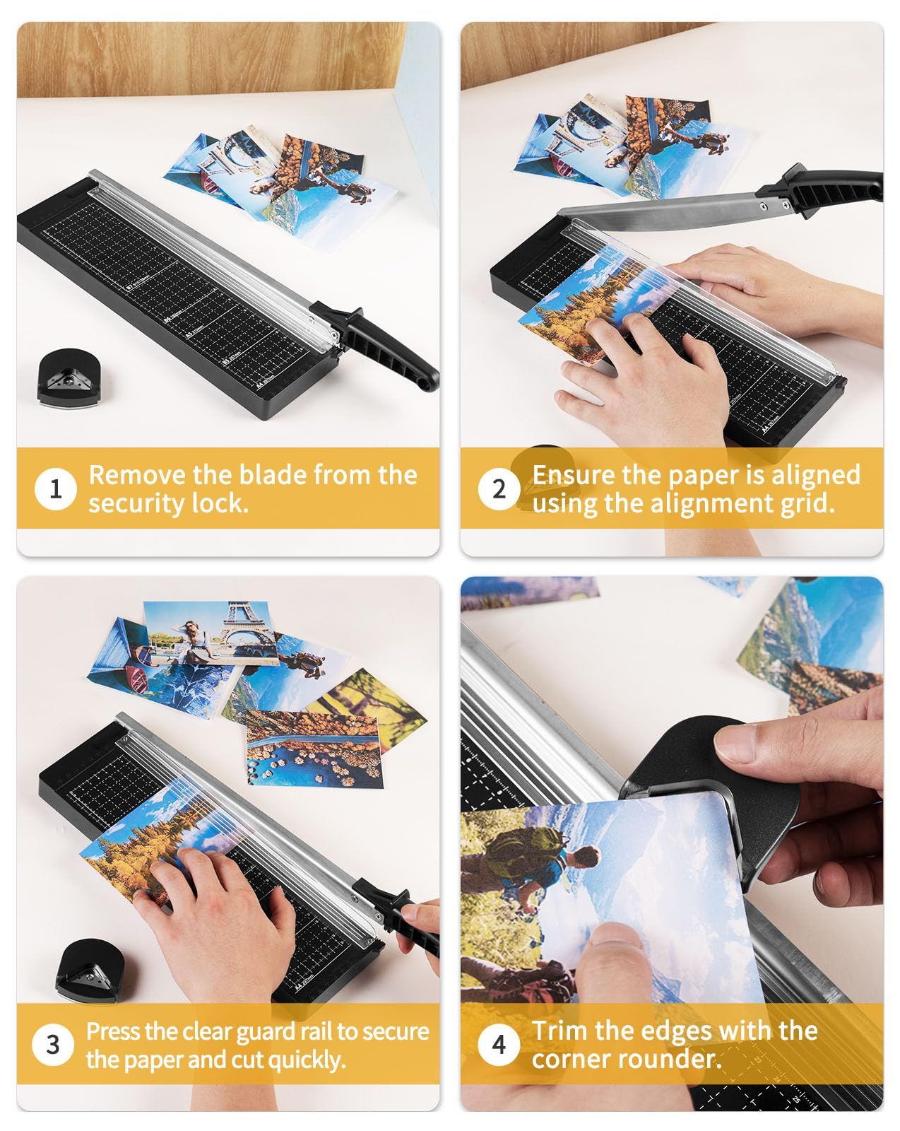 Heavy-Duty Guillotine Paper Cutter