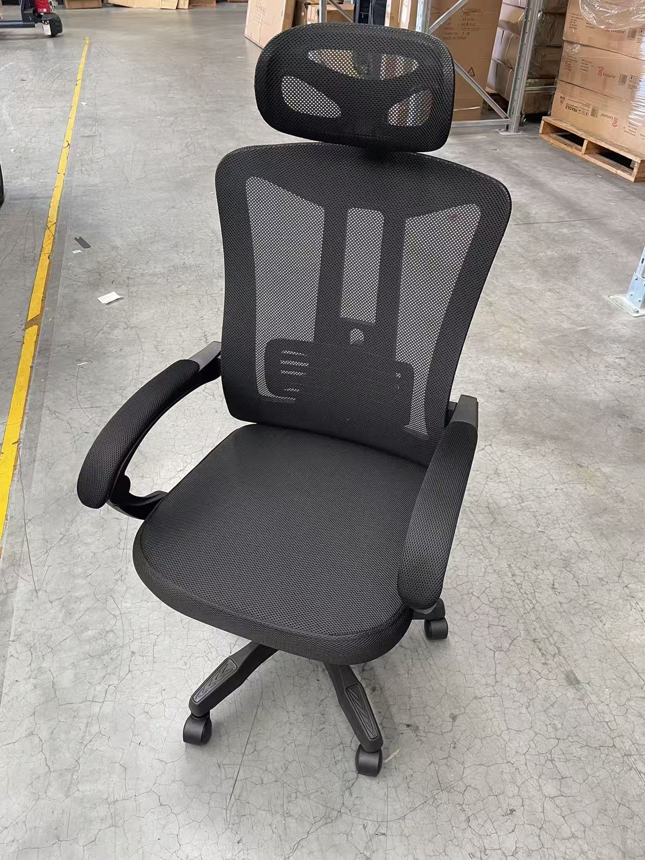 Magic Picks Ergonomic Chair — front view, Mt Wellington warehouse